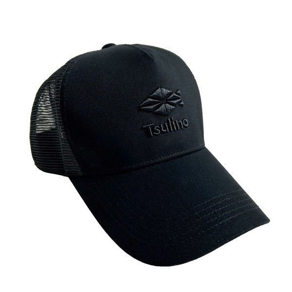 メッシュキャップ 【暑さ対策/日焼け対策】(オールブラック)